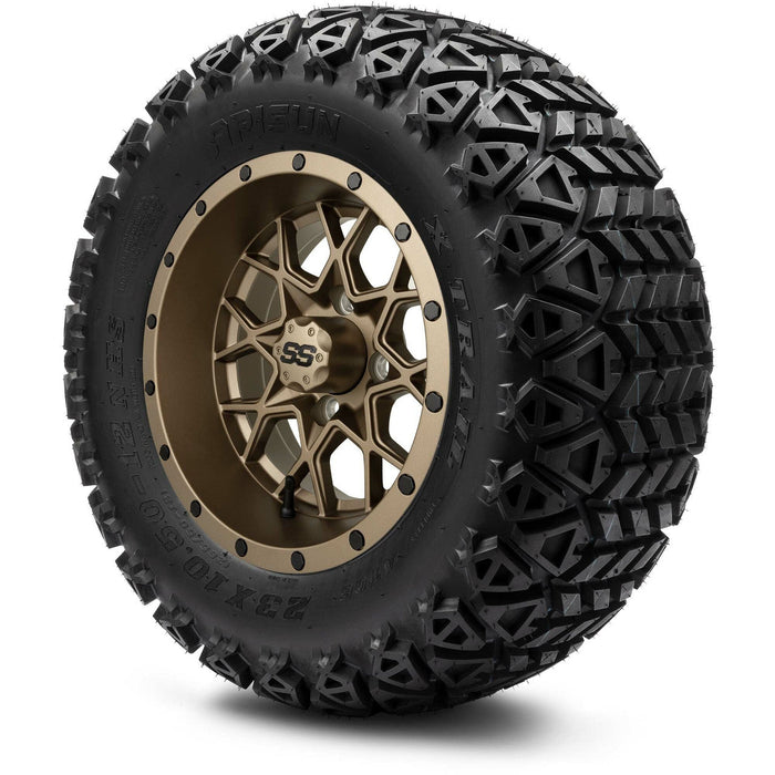 MODZ 12' Vortex Matte Bronze - Tire and Wheel Combo