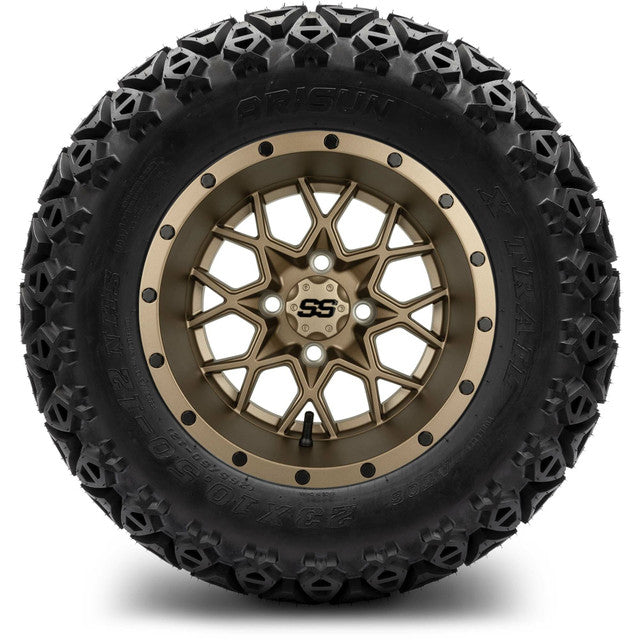 MODZ 12' Vortex Matte Bronze - Tire and Wheel Combo