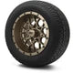 MODZ 12" Vortex Matte Bronze Wheels & Street Tires Combo