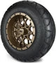 MODZ 12" Vortex Matte Bronze Wheels & Street Tires Combo