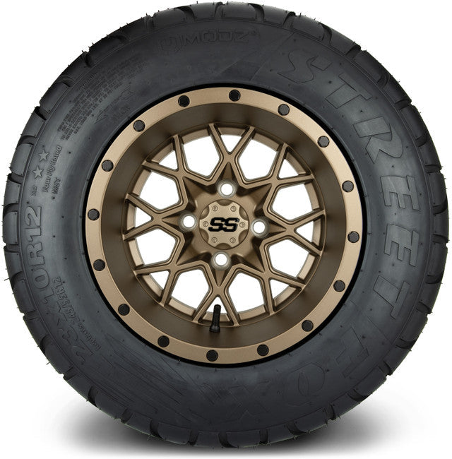 MODZ 12' Vortex Matte Bronze - Tire and Wheel Combo