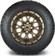 MODZ 12" Vortex Matte Bronze Wheels & Street Tires Combo