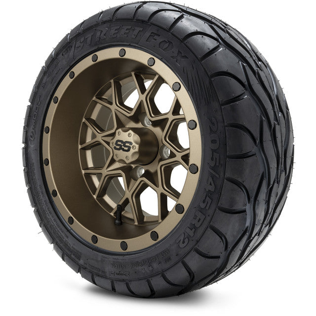 MODZ 12' Vortex Matte Bronze - Tire and Wheel Combo