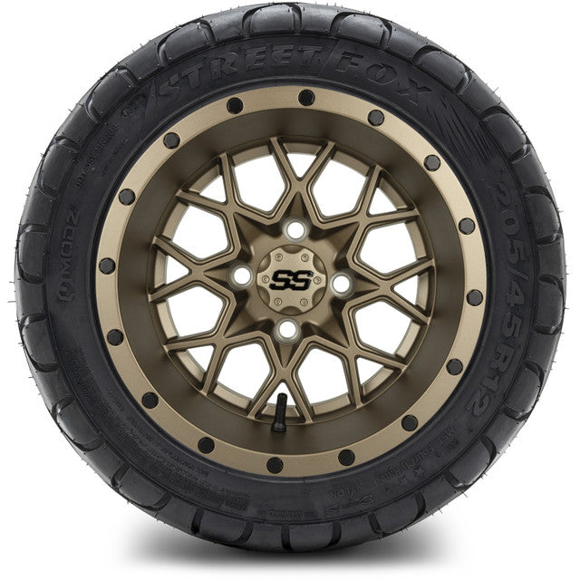 MODZ 12' Vortex Matte Bronze - Tire and Wheel Combo