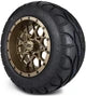 MODZ 12" Vortex Matte Bronze Wheels & Street Tires Combo