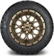 MODZ 12" Vortex Matte Bronze Wheels & Street Tires Combo