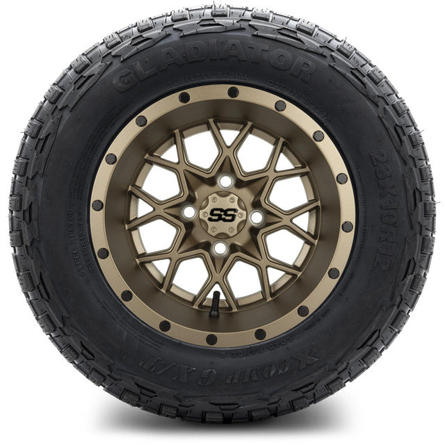 MODZ 12' Vortex Matte Bronze - Tire and Wheel Combo