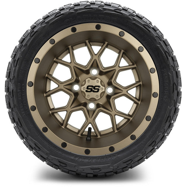 MODZ 12' Vortex Matte Bronze - Tire and Wheel Combo