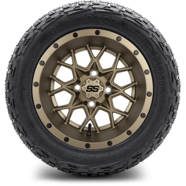 MODZ 12' Vortex Matte Bronze - Tire and Wheel Combo