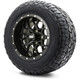 MODZ® 12" Vortex Glossy Black Wheels & Off-Road Tires Combo