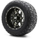 MODZ® 12" Vortex Glossy Black Wheels & Off-Road Tires Combo