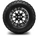 MODZ® 12" Vortex Glossy Black Wheels & Off-Road Tires Combo