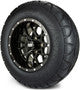 MODZ® 12" Vortex Glossy Black Wheels & Off-Road Tires Combo