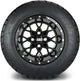 MODZ 12" Vortex Glossy Black Wheels & Street Tires Combo
