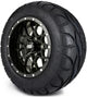 MODZ 12" Vortex Glossy Black Wheels & Street Tires Combo