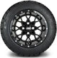 MODZ 12" Vortex Glossy Black Wheels & Street Tires Combo