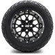 MODZ® 12" Vortex Glossy Black Wheels & Off-Road Tires Combo