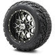 MODZ® 12" Vortex Machined Black Wheels & Off-Road Tires Combo