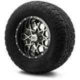 MODZ® 12" Vortex Machined Black Wheels & Off-Road Tires Combo