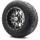 MODZ® 12" Vortex Machined Black Wheels & Off-Road Tires Combo