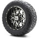MODZ® 12" Vortex Machined Black Wheels & Off-Road Tires Combo