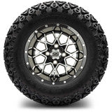 MODZ® 12" Vortex Machined Black Wheels & Off-Road Tires Combo