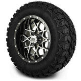 MODZ® 12" Vortex Machined Black Wheels & Off-Road Tires Combo