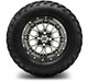 MODZ® 12" Vortex Machined Black Wheels & Off-Road Tires Combo