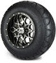 MODZ® 12" Vortex Machined Black Wheels & Off-Road Tires Combo