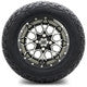 MODZ® 12" Vortex Machined Black Wheels & Off-Road Tires Combo