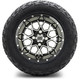 MODZ® 12" Vortex Machined Black Wheels & Off-Road Tires Combo