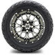 MODZ® 12" Vortex Machined Black Wheels & Off-Road Tires Combo