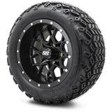 MODZ® 12" Vortex Matte Black Wheels & Off-Road Tires Combo