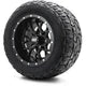 MODZ® 12" Vortex Matte Black Wheels & Off-Road Tires Combo