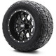 MODZ® 12" Vortex Matte Black Wheels & Off-Road Tires Combo