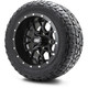 MODZ® 12" Vortex Matte Black Wheels & Off-Road Tires Combo