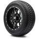MODZ 12" Vortex Matte Black Wheels & Street Tires Combo