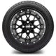 MODZ 12" Vortex Matte Black Wheels & Street Tires Combo
