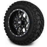 MODZ® 12" Vortex Matte Black Wheels & Off-Road Tires Combo