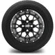 MODZ 12" Vortex Matte Black Wheels & Street Tires Combo