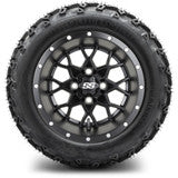 MODZ® 12" Vortex Matte Black Wheels & Off-Road Tires Combo