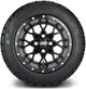 MODZ 12" Vortex Matte Black Wheels & Street Tires Combo