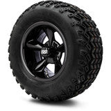 MODZ® 12" Godfather Glossy Black Wheels & Off-Road Tires Combo