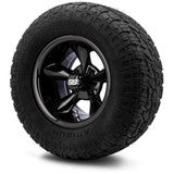 MODZ® 12" Godfather Glossy Black Wheels & Off-Road Tires Combo