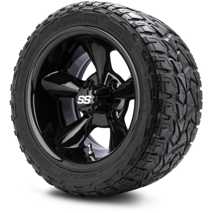 MODZ 12' Godfather Glossy Black - Tire and Wheel Combo