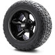MODZ® 12" Godfather Glossy Black Wheels & Off-Road Tires Combo