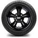 MODZ 12" Godfather Glossy Black Wheels & Street Tires Combo