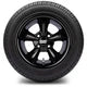 MODZ 12" Godfather Glossy Black Wheels & Street Tires Combo