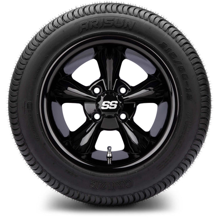 MODZ 12' Godfather Glossy Black - Tire and Wheel Combo