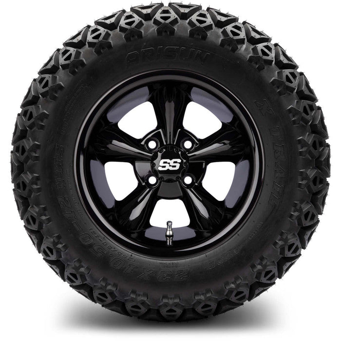 MODZ 12' Godfather Glossy Black - Tire and Wheel Combo